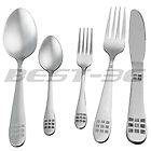 Set 5 Stainless Steel Kitchen Flatware Tableware Fork Tea Spoon Knife