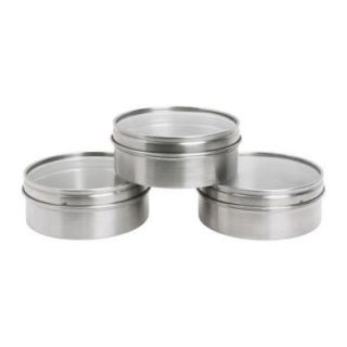 IKEA Grundtal Container Stainless Steel 3 Pack Jar
