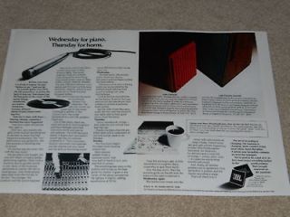 JBL L200, L100 Speaker Ad, 2 pg, Article, 1972, Studio