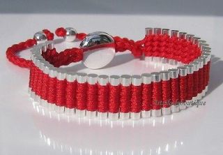   Quality DIRECTION FRIENDSHIP BRACELET, HOT RED, RED HOT *USA