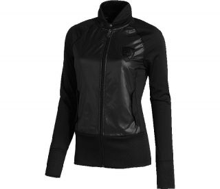 NEW Womens Puma FERRARI Hood Sweat Jacket $90 Black Coat Italy 