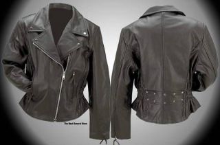womens leather jacket in Coats & Jackets