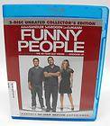 Funny People Unrated Collectors Edition Blu ray 2009 Adam Sandler 