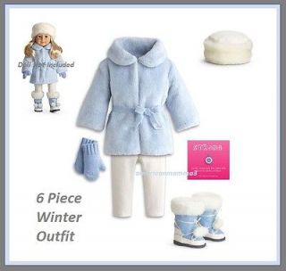   American Girl JLY MYAG Snow Flurry Outfit for Dolls Winter Set Charm