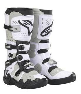 Alpinestars Tech 7 Supermoto Vented Motorcycle Boots White 8 US