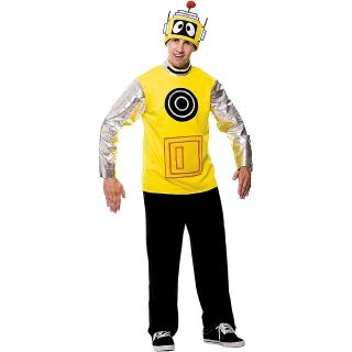   Deluxe Yo Gabba Gabba Adult Mens Magic Yellow Robot Halloween Costume