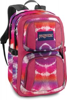 JanSport Merit Pink Tie Dye Backpack Fits 17 Laptop TVL8 NEW W 