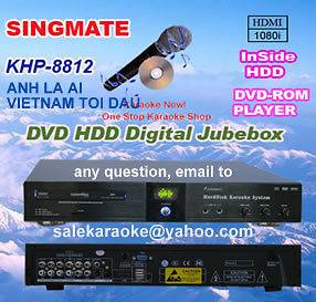 VIETNAMESE & ENGLISH HDD KARAOKE SYSTEM 8812 10K Song:ANH LA AI 