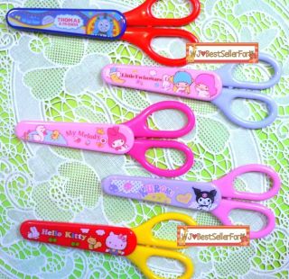   Kids Food Stationery Kitchen Stainless Steel Safety Scissors Shears