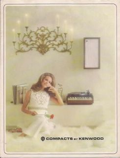 Vtg 1970s Compacts By KENWOOD Brochure Stereo Systems / 2  3  & 4 Way 