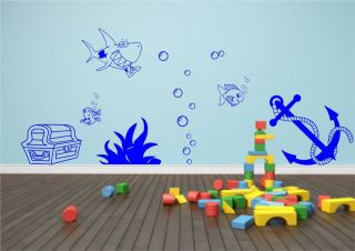 fish wall stencils