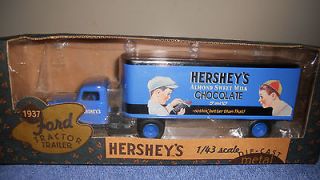 1998 Ertl Hersheys Almond Sweet Milk Chocolate 1937 Ford Tractor 
