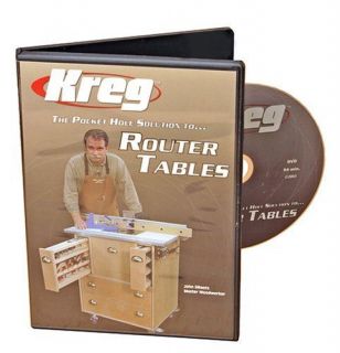 NEW Kreg V06 DVD Pocket Hole Joinery DVD, Building a Router Table FREE 