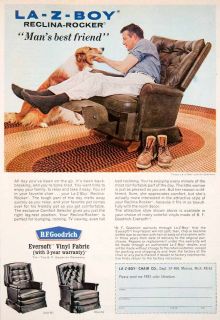  La Z Boy Chair B F Goodrich Reclina Rocker Collie Recliner Furniture