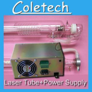 60W CO2 Laser Tube + Power Supply Engraver Engraving
