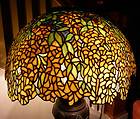 Tiffany Reproduction Stained Glass Lamp Shade Green Geometric 22W Blue 