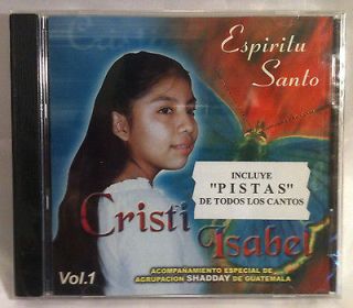 CD CRISTIANO MUSICA CRISTIANA: CRISTI ISABEL VOL. 1; ESPIRITU SANTO 