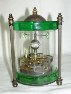 Works Wonderful fish vat copper & glass machine clock with cute fish