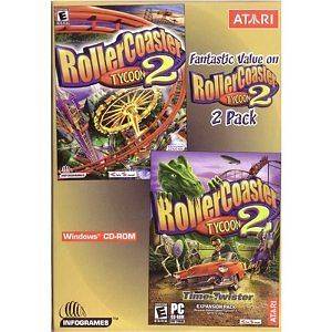 Roller Coaster Tycoon 2 Pack PC Computer Video Game time twister 