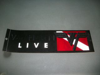 Van Halen Rare Diver Down Live Foil Sticker 1983 Eddie David Lee Roth 