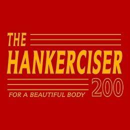 HANKERCISER 200 Larry Sanders Show Hank Kingsly HEY NOW Tambor T Shirt