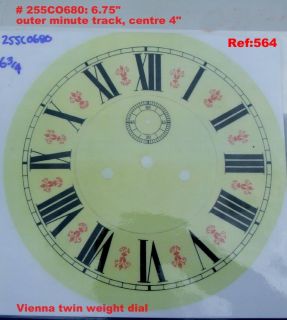   regulator wall clock dial 6 75 inch  9 64  ref