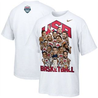   Team USA Olympics Basketball Roster NEW T Shirt M L XL LeBron James