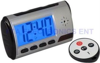 Spy Camera Digital Alarm Clock with Motion Detection Mode Voice 