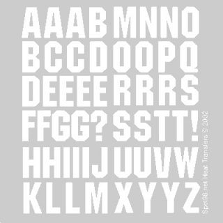 255 ROCKIT Iron On Transfer Letters for T Shirts (5 P)