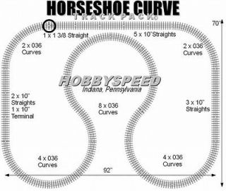LIONEL FASTRACK HORSESHOE CURVE TRACK PACK for under/around your 