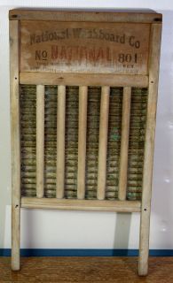   Washboard Co. National No 801 Chicago Saginaw & Memphis The Brass King