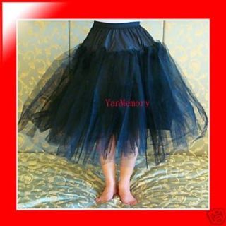   Net Black Petticoat Slip Womens Vintage Clothing Bridal Accessories