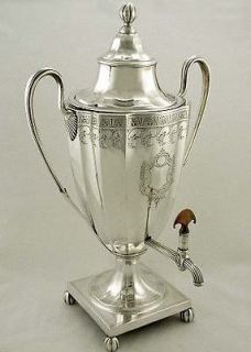   Silver Tea Urn Teapot George Aldridge 1796 116 oz