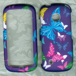   butterfly Faceplate Hard Shell Cover Phone Case Tracfone LG 505C LG505