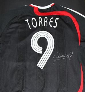 Fernando Torres Autographed Liverpool Football Club Shirt & COA