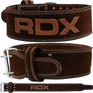 RDX Power Weight Lifting Leather Belt Back Support Strap Gym Training 