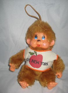 Vintage I Love New York NY Monkey ? Monchhichi Monchichi Sekiguchi