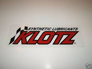 KLOTZ LUBRICANTS MOTOCROSS STICKER DECAL 