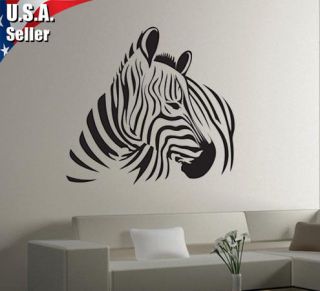   Decor Art Vinyl Removable Mural Decal Sticker Animal Zebra Horse＃367