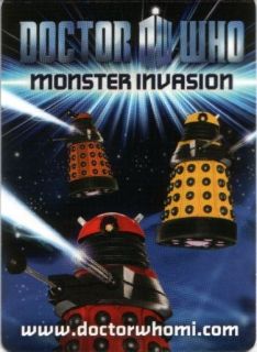 Doctor Who Monster Invasion 001   038 Pick/Choose Any Card From List 
