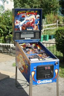 Nice 1993 Gottlieb Street Fighter 2 Pinball Machine