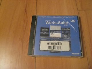 MICROSOFT WORKS SUITE 2005 DVD, BRAND NEW, SEALED PACKAGE.