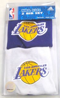 Adidas Los Angeles Lakers 2 Piece Infant Bib Set
