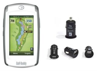 NEW GOLF BUDDY World Platinum II GPS Ranger Finder + Free Car Charger 