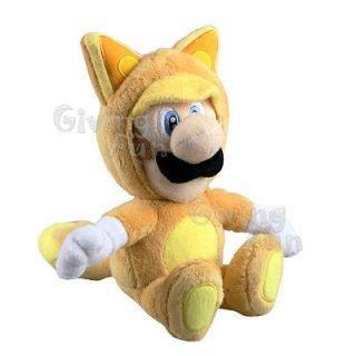   Super Mario Bros 9 Fox Luigi Kitsune Tanooki Plush Doll SANEI