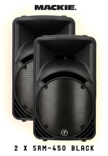 Mackie SRM 450 V2 Active Speaker Pair BLACK. BRAND NEW