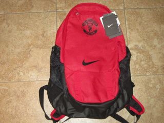 NIKE MANCHESTER UNITED RED SOCCER FOOTBALL WORLD CUP BACKPACK GYM BAG 