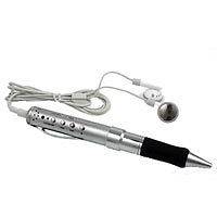 Spy Pen with USB Flash Drive, MP3 Player, Voice Recorder. 1GB SILVER