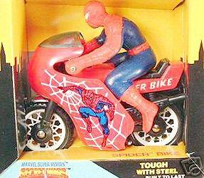 Secret Wars Spider Man Figure On Bike/Marvel Comics