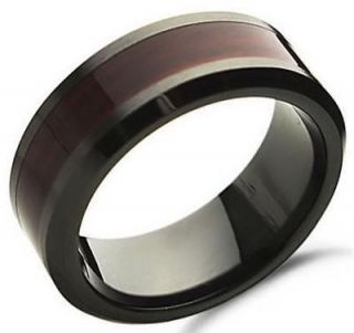 mens wood ring in Mens Jewelry